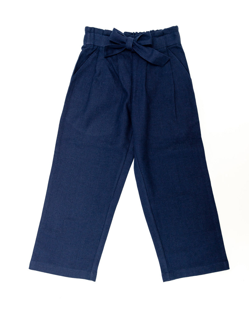 Mädchen Hose mit geradem Bein blau