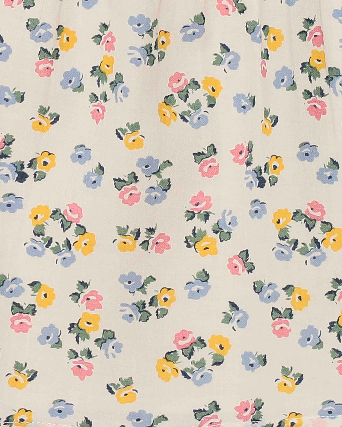 Mädchenbluse gesmokt Blumenmuster bunt